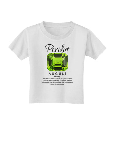 Birthstone Peridot Toddler T-Shirt-Toddler T-Shirt-TooLoud-White-2T-Davson Sales