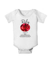 Birthstone Ruby Baby Romper Bodysuit-Baby Romper-TooLoud-White-06-Months-Davson Sales