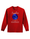 Birthstone Sapphire Adult Long Sleeve Dark T-Shirt-TooLoud-Red-Small-Davson Sales