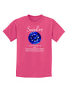 Birthstone Sapphire Childrens Dark T-Shirt-Childrens T-Shirt-TooLoud-Sangria-X-Small-Davson Sales