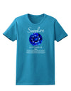 Birthstone Sapphire Womens Dark T-Shirt-TooLoud-Turquoise-X-Small-Davson Sales