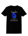 Birthstone Sapphire Womens Dark T-Shirt-TooLoud-Black-X-Small-Davson Sales