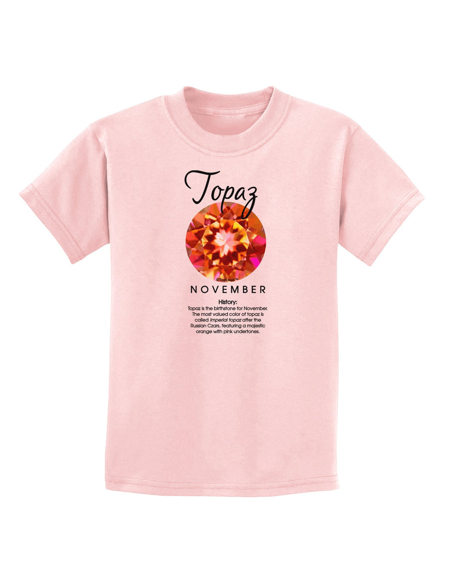 Birthstone Topaz Childrens T-Shirt by TooLoud-Childrens T-Shirt-TooLoud-White-X-Small-Davson Sales