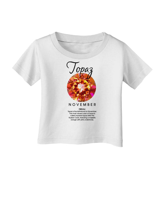 Birthstone Topaz Infant T-Shirt by TooLoud-Infant T-Shirt-TooLoud-White-06-Months-Davson Sales