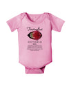Birthstone Tourmaline Baby Romper Bodysuit by TooLoud-Baby Romper-TooLoud-Pink-06-Months-Davson Sales