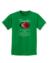 Birthstone Tourmaline Childrens Dark T-Shirt by TooLoud-Childrens T-Shirt-TooLoud-Kelly-Green-X-Small-Davson Sales