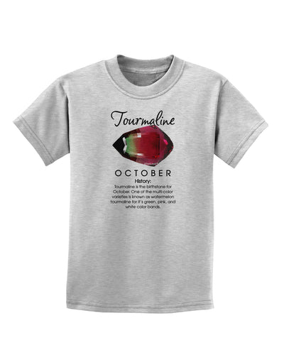 Birthstone Tourmaline Childrens T-Shirt by TooLoud-Childrens T-Shirt-TooLoud-AshGray-X-Small-Davson Sales