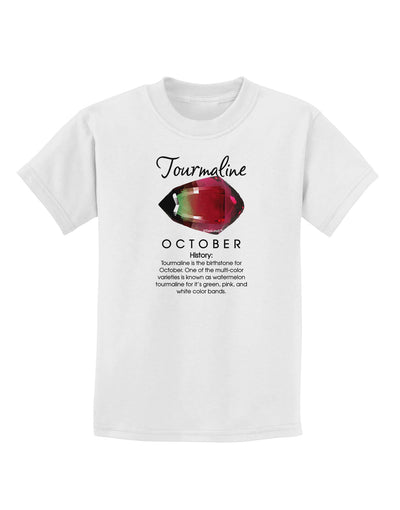 Birthstone Tourmaline Childrens T-Shirt by TooLoud-Childrens T-Shirt-TooLoud-White-X-Small-Davson Sales