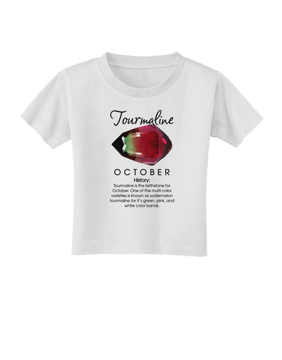 Birthstone Tourmaline Toddler T-Shirt by TooLoud-Toddler T-Shirt-TooLoud-White-2T-Davson Sales