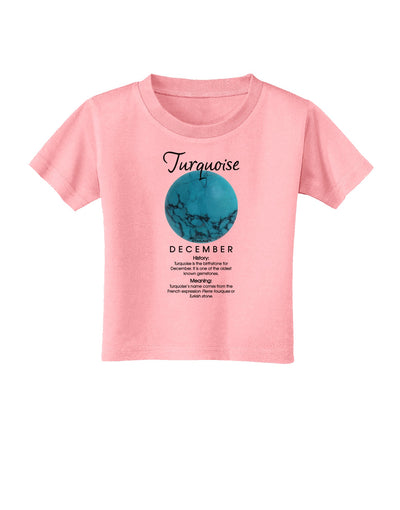 Birthstone Turquoise Toddler T-Shirt by TooLoud-Toddler T-Shirt-TooLoud-Candy-Pink-2T-Davson Sales