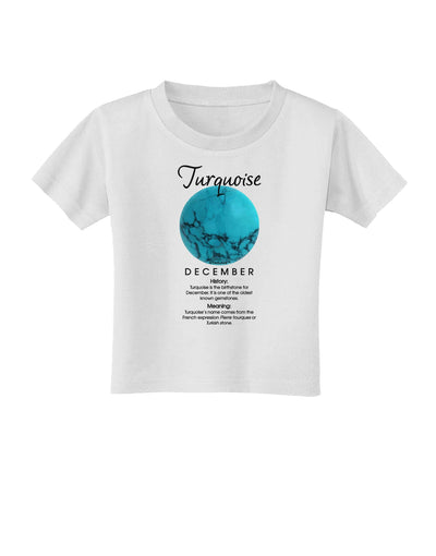 Birthstone Turquoise Toddler T-Shirt by TooLoud-Toddler T-Shirt-TooLoud-White-2T-Davson Sales