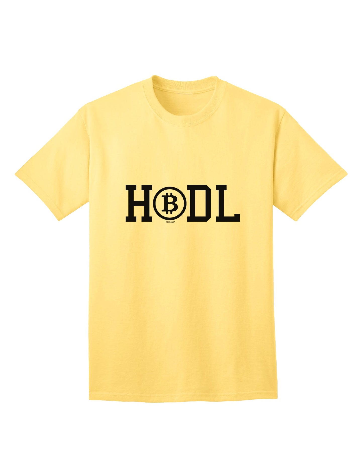 Bitcoin Adult T-Shirt for HODLers-Mens T-shirts-TooLoud-Yellow-Small-Davson Sales