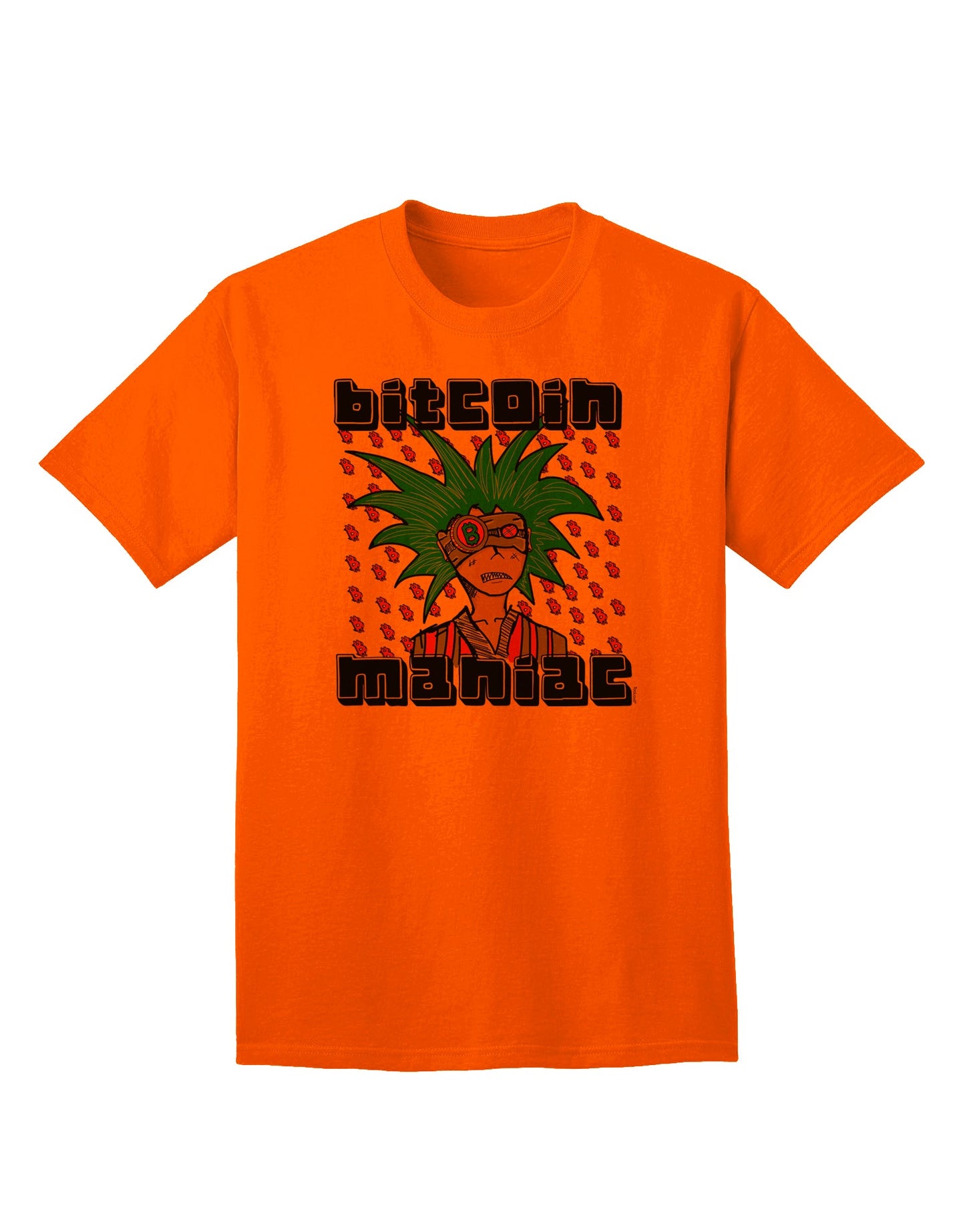 Bitcoin Enthusiast Cryptocurrency Adult T-Shirt-Mens T-shirts-TooLoud-Orange-Small-Davson Sales
