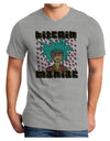 Bitcoin Maniac Crypto Adult V-Neck T-shirt-Mens T-Shirt-TooLoud-HeatherGray-Small-Davson Sales