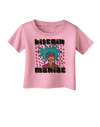 Bitcoin Maniac Crypto Infant T-Shirt-Infant T-Shirt-TooLoud-Candy-Pink-06-Months-Davson Sales
