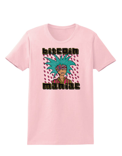 Bitcoin Maniac Crypto Womens T-Shirt-Womens T-Shirt-TooLoud-PalePink-X-Small-Davson Sales