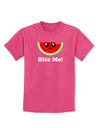 Bite Me Childrens Dark T-Shirt-Childrens T-Shirt-TooLoud-Sangria-X-Small-Davson Sales