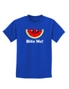 Bite Me Childrens Dark T-Shirt-Childrens T-Shirt-TooLoud-Royal-Blue-X-Small-Davson Sales