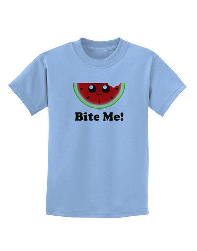 Bite Me Childrens T-Shirt-Childrens T-Shirt-TooLoud-Light-Blue-X-Small-Davson Sales