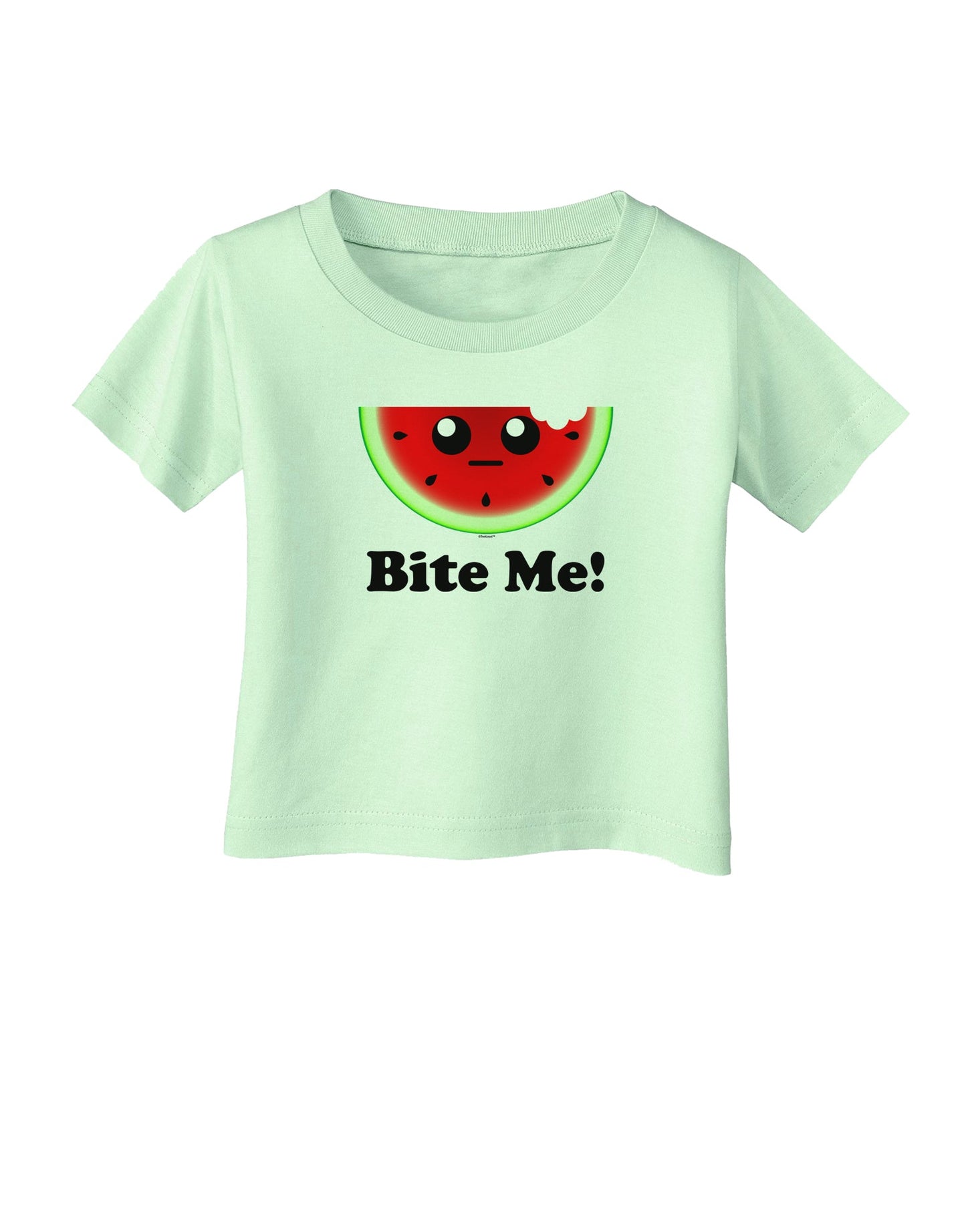 Bite Me Infant T-Shirt-Infant T-Shirt-TooLoud-Light-Green-06-Months-Davson Sales