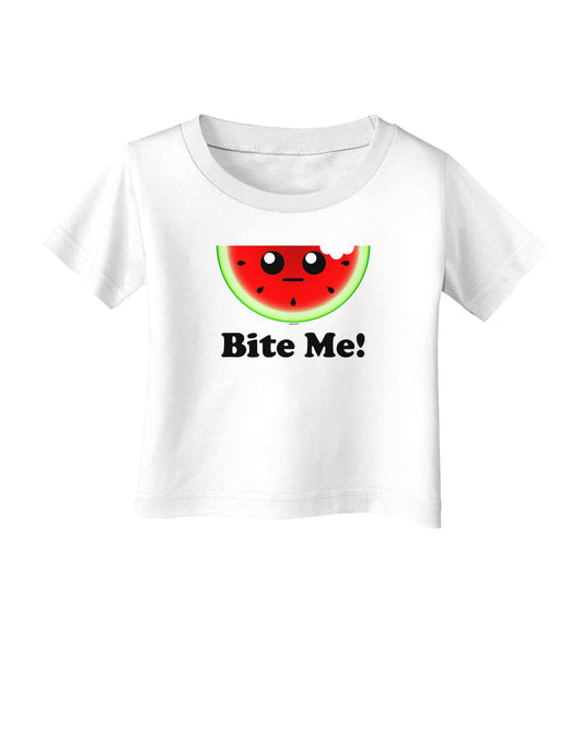 Bite Me Infant T-Shirt-Infant T-Shirt-TooLoud-White-06-Months-Davson Sales