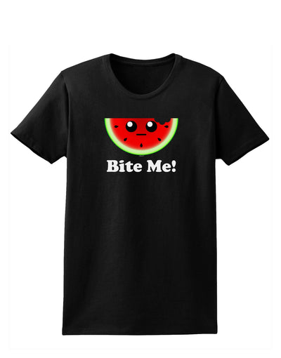 Bite Me Womens Dark T-Shirt-TooLoud-Black-X-Small-Davson Sales