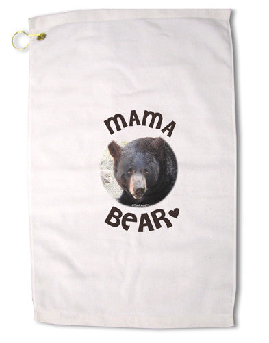 Black Bear - Mama Bear Premium Cotton Golf Towel - 16 x 25 inch-Golf Towel-TooLoud-16x25"-Davson Sales