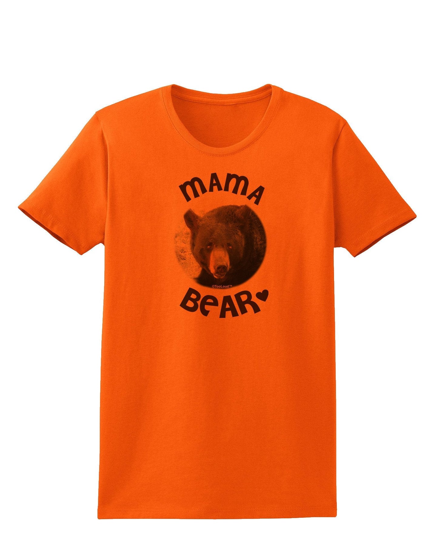 Black Bear - Mama Bear Womens T-Shirt-Womens T-Shirt-TooLoud-Orange-XXXX-Large-Davson Sales