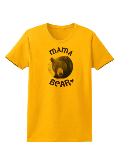 Black Bear - Mama Bear Womens T-Shirt-Womens T-Shirt-TooLoud-Gold-XXXX-Large-Davson Sales