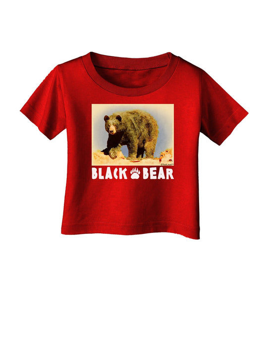 Black Bear Watercolor Infant T-Shirt Dark-Infant T-Shirt-TooLoud-Red-18-Months-Davson Sales