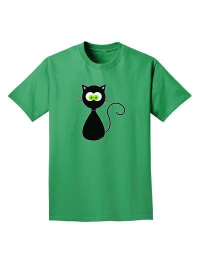 Black Cat Halloween Adult Dark T-Shirt-Mens T-Shirt-TooLoud-Kelly-Green-Small-Davson Sales