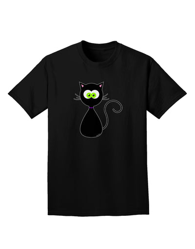 Black Cat Halloween Adult Dark T-Shirt-Mens T-Shirt-TooLoud-Black-Small-Davson Sales