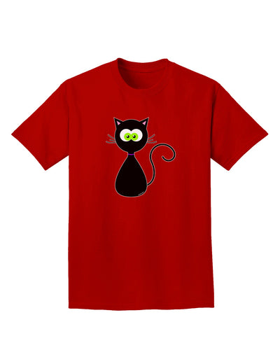 Black Cat Halloween Adult Dark T-Shirt-Mens T-Shirt-TooLoud-Red-Small-Davson Sales