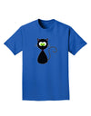 Black Cat Halloween Adult Dark T-Shirt-Mens T-Shirt-TooLoud-Royal-Blue-Small-Davson Sales