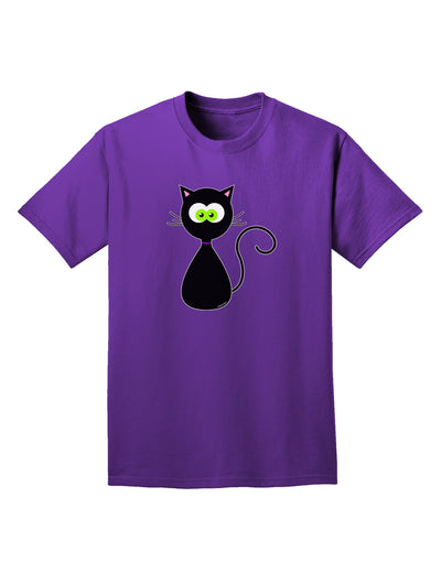 Black Cat Halloween Adult Dark T-Shirt-Mens T-Shirt-TooLoud-Purple-Small-Davson Sales