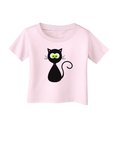 Black Cat Halloween Infant T-Shirt-Infant T-Shirt-TooLoud-Light-Pink-06-Months-Davson Sales