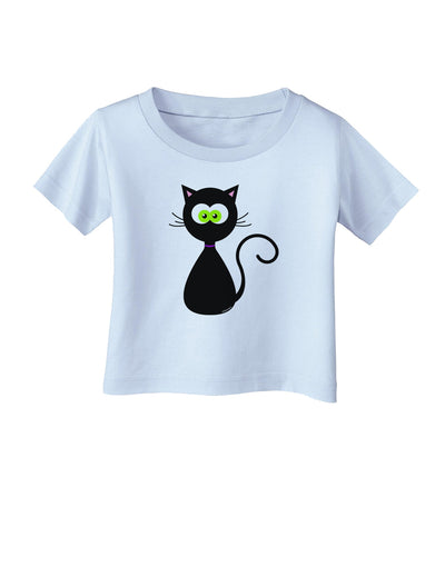 Black Cat Halloween Infant T-Shirt-Infant T-Shirt-TooLoud-Light-Blue-06-Months-Davson Sales