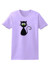 Black Cat Halloween Womens T-Shirt-Womens T-Shirt-TooLoud-Lavender-X-Small-Davson Sales