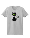 Black Cat Halloween Womens T-Shirt-Womens T-Shirt-TooLoud-AshGray-X-Small-Davson Sales