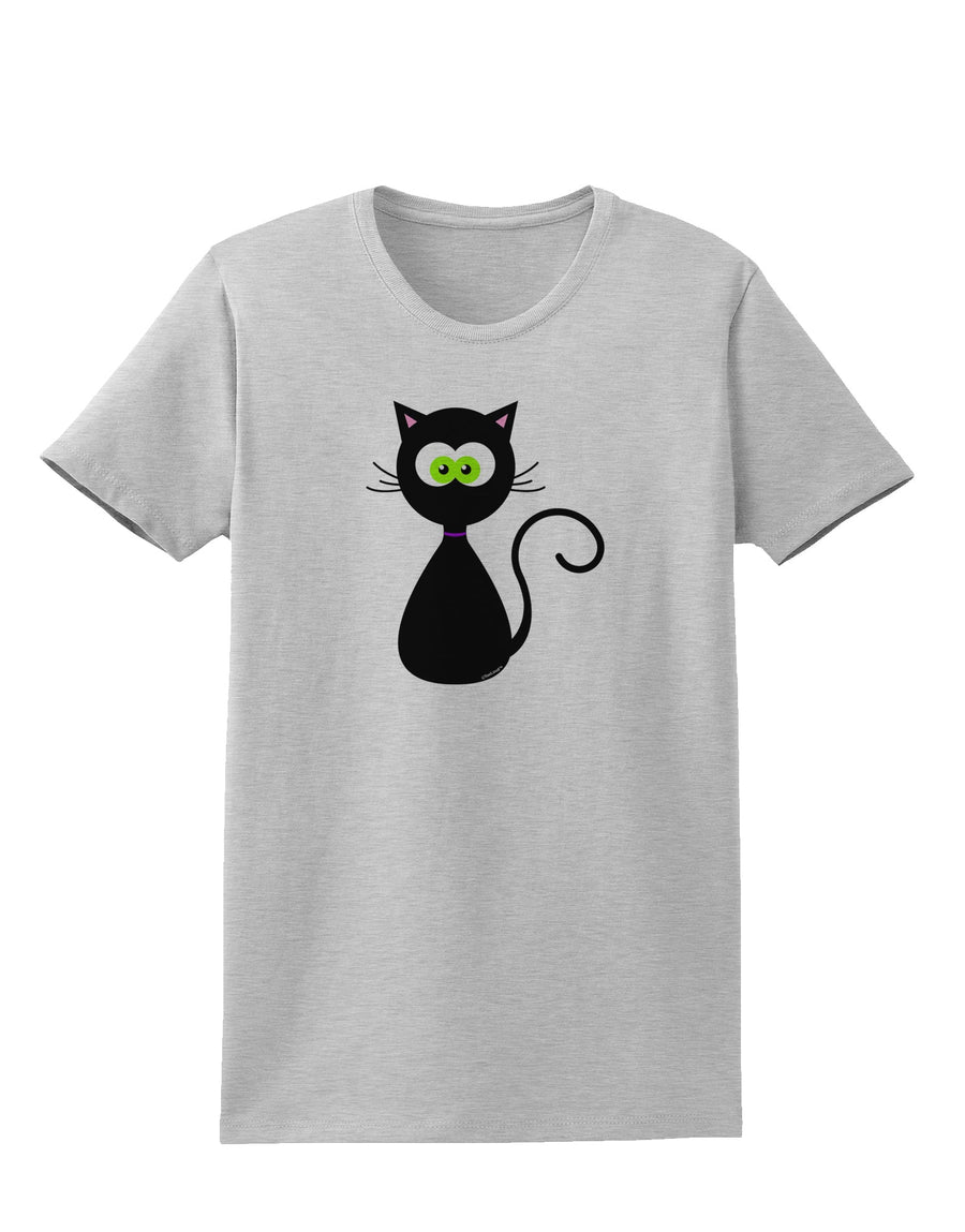 Black Cat Halloween Womens T-Shirt-Womens T-Shirt-TooLoud-White-X-Small-Davson Sales