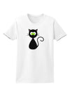 Black Cat Halloween Womens T-Shirt-Womens T-Shirt-TooLoud-White-X-Small-Davson Sales