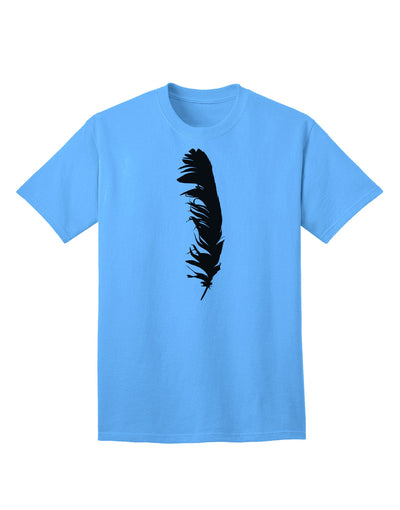 Black Feather Premium Adult T-Shirt - Elegance Meets Comfort-Mens T-shirts-TooLoud-Aquatic-Blue-Small-Davson Sales