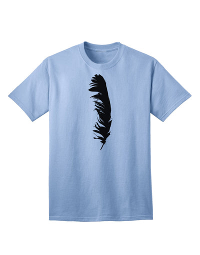 Black Feather Premium Adult T-Shirt - Elegance Meets Comfort-Mens T-shirts-TooLoud-Light-Blue-Small-Davson Sales