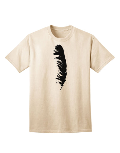 Black Feather Premium Adult T-Shirt - Elegance Meets Comfort-Mens T-shirts-TooLoud-Natural-Small-Davson Sales