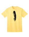 Black Feather Premium Adult T-Shirt - Elegance Meets Comfort-Mens T-shirts-TooLoud-Yellow-Small-Davson Sales