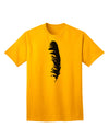 Black Feather Premium Adult T-Shirt - Elegance Meets Comfort-Mens T-shirts-TooLoud-Gold-Small-Davson Sales