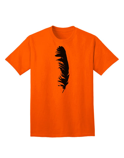 Black Feather Premium Adult T-Shirt - Elegance Meets Comfort-Mens T-shirts-TooLoud-Orange-Small-Davson Sales