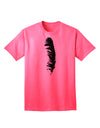 Black Feather Premium Adult T-Shirt - Elegance Meets Comfort-Mens T-shirts-TooLoud-Neon-Pink-Small-Davson Sales