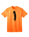 Black Feather Premium Adult T-Shirt - Elegance Meets Comfort-Mens T-shirts-TooLoud-Neon-Orange-Small-Davson Sales