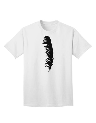 Black Feather Premium Adult T-Shirt - Elegance Meets Comfort-Mens T-shirts-TooLoud-White-Small-Davson Sales